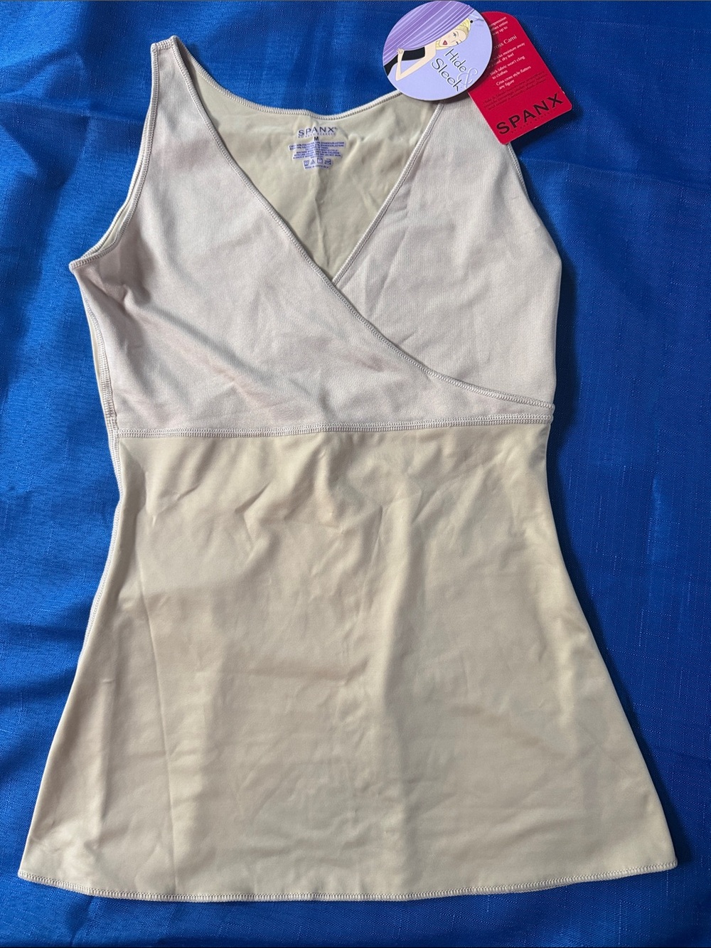 SPANX Cris Cross Cami - Nude - Size M - NWT